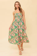 STORYTELLING WOVEN MIDI DRESS