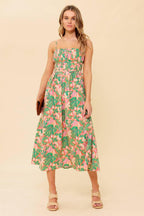 STORYTELLING WOVEN MIDI DRESS