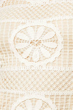 PRETTIEST ENERGY CREAM LACE MIDI DRESS