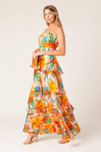 HALF PAST SUNSET WOVEN MAXI DRESS