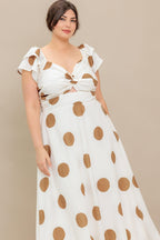 MOJITO MOOD WOVEN MIDI DRESS
