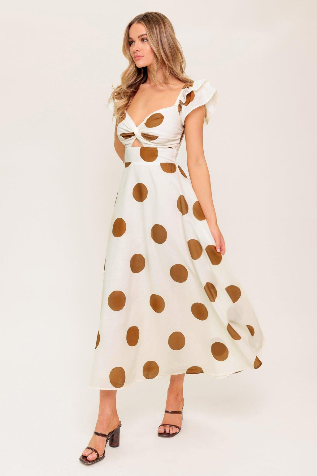 MOJITO MOOD WOVEN MIDI DRESS