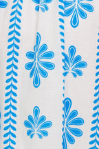 BLUE NOIR FLORAL WOVEN MAXI DRESS