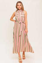 WIND ON MY SKIN WOVEN MIDI DRESS