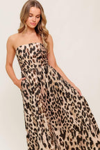 FLUTTER GLOW BALLET WOVEN MIDI DRESS