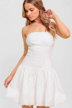 TWILIGHT WISH WOVEN TWILL MINI DRESS