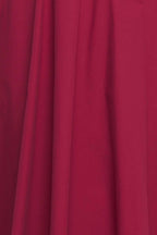 CRIMSON ROMANCE WOVEN MIDI DRESS