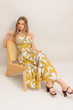 PETITE LOVE WOVEN MIDI DRESS