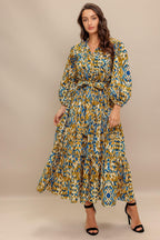 TERRA VISION WOVEN MIDI DRESS