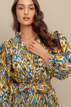 TERRA VISION WOVEN MIDI DRESS