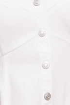 NATURE’S TOUCH WHITE WOVEN MIDI DRESS