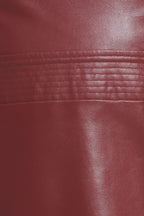 RUNWAY TREND FAUX LEATHER MIDI DRESS