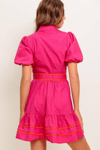 PARADISE FOUND WOVEN MINI DRESS