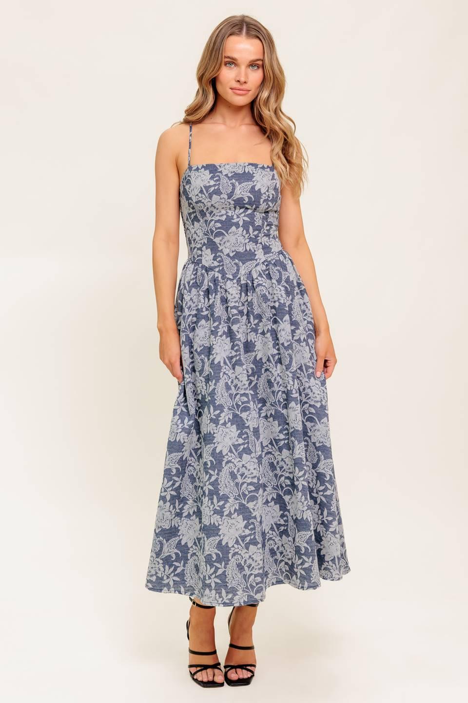 ORDINARY IS OVERRATED WOVEN MIDI DRESS