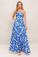 SEASIDE BLOOM WOVEN ANKLE DRESS