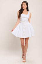 ALYSSA WOVEN MINI DRESS