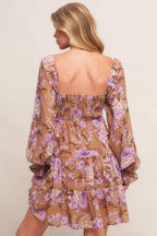 WESTERN GARDEN GIRL WOVEN MINI DRESS
