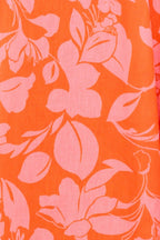 CITRUS GARDEN WOVEN MIDI DRESS