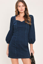TIMELESS DENIM MINI DRESS