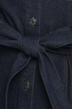 HOLIDAY DARK INDIGO DENIM MINI DRESS