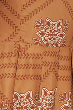 SOUTHWEST SQUARES WOVEN MIDI DRESS
