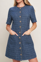 MODERN ICONIC TWEED MINI DRESS