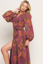 EMBER GARDEN WOVEN MAXI DRESS