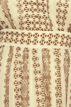 TRIBAL WHISPER WOVEN MIDI DRESS