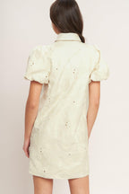 BREATHABLE WEAVE WOVEN MINI DRESS