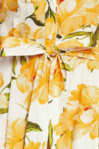 UPLIFTING PALETTE WOVEN MIDI DRESS