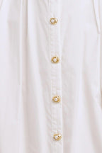 HEART OF WHITE WOVEN MIDI DRESS