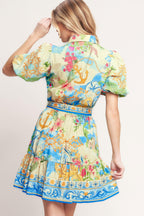 MEET ME IN PARADISE WOVEN MINI DRESS