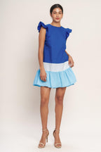 SEASIDE SWEETHEART COLOR BLOCKED MINI DRESS
