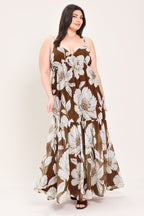 DESERT BLOOM WOVEN MAXI DRESS