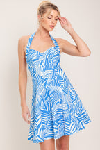 BLUE LAGOON CHIC WOVEN MINI DRESS