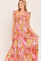 CABANA CRUSH WOVEN MIDI DRESS