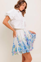 SUNSET SAIL WOVEN MINI FULL SKIRT