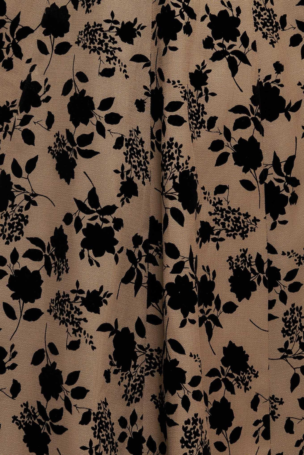 CLASSIC BLOOM LOOK WOVEN FLOCKING CIRCLE SKIRT