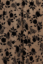 CLASSIC BLOOM LOOK WOVEN FLOCKING CIRCLE SKIRT