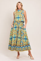 ISLAND MOSAIC WOVEN FULL SKIRT