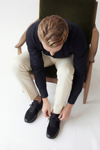 The Hudson Black Suede Men Sneaker