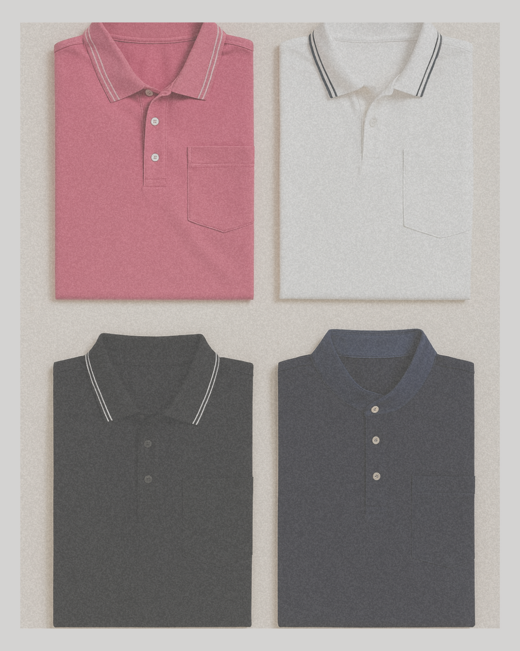 Pocket Polo Shirt - Pink