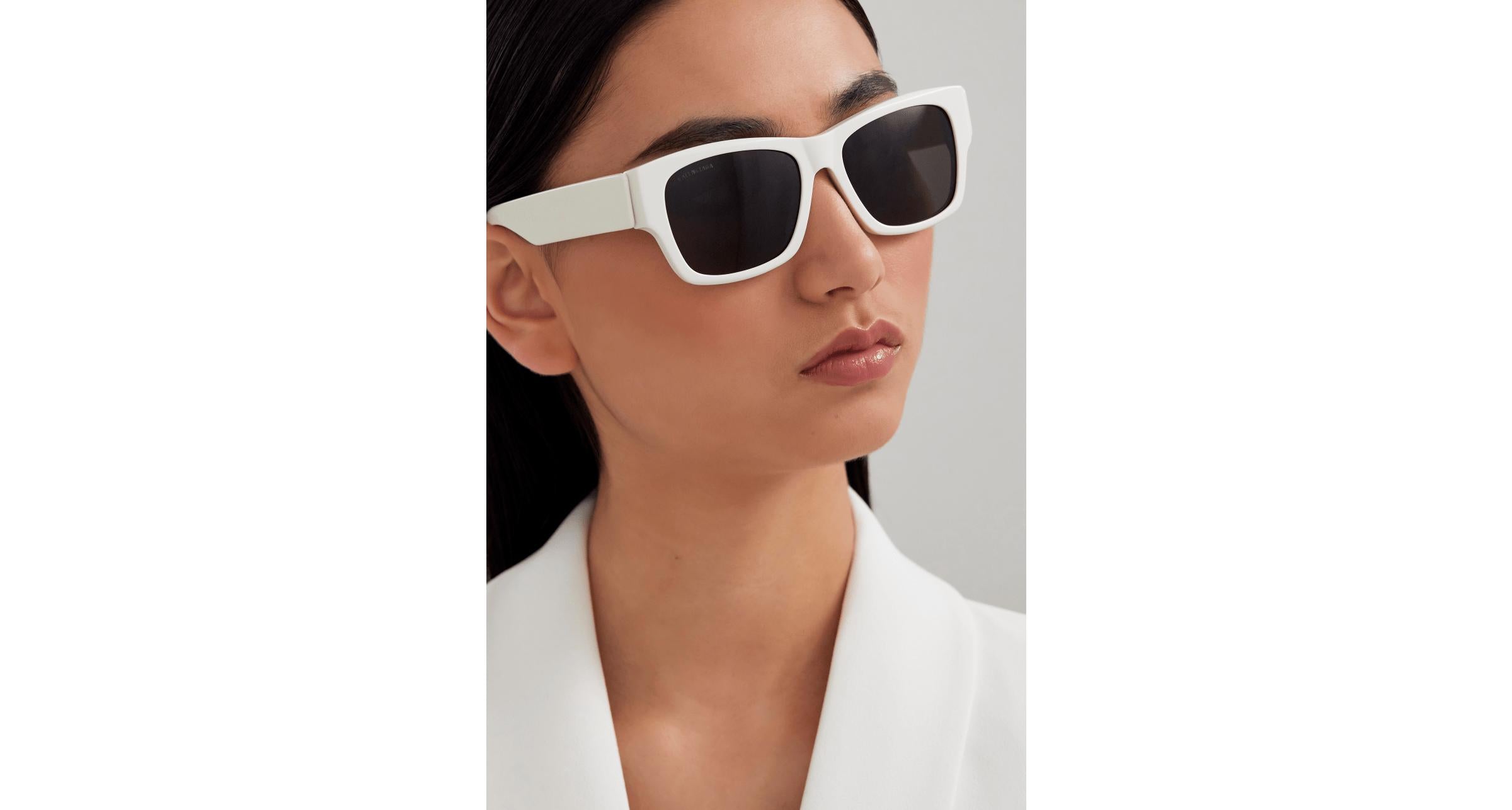 Balenciaga BB0262SA-003 Unisex Sunglasses – Recycled Acetate, 56mm