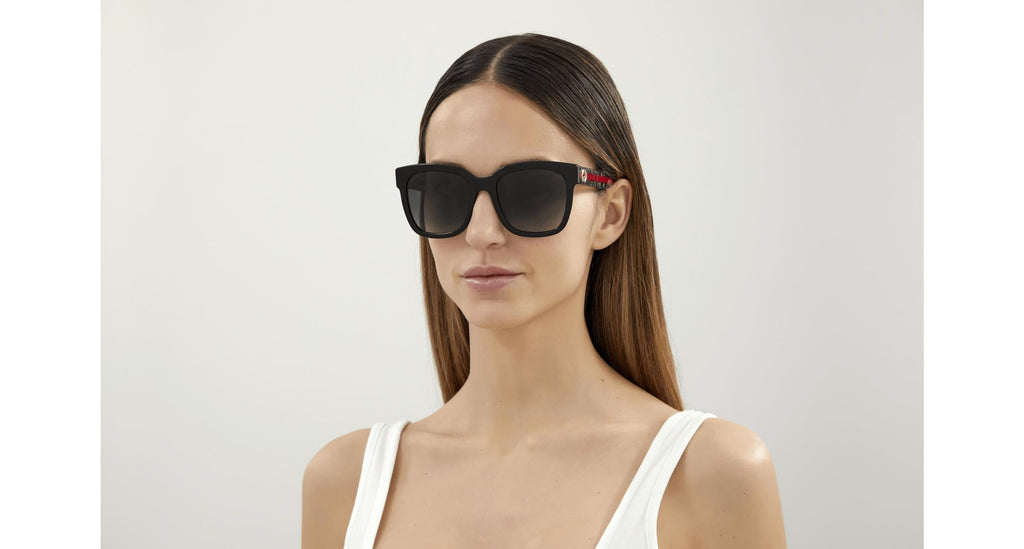 Gucci GG0036SN-004 54 Women’s Sunglasses | Havana Recycled Acetate Frame | Authentic Luxury