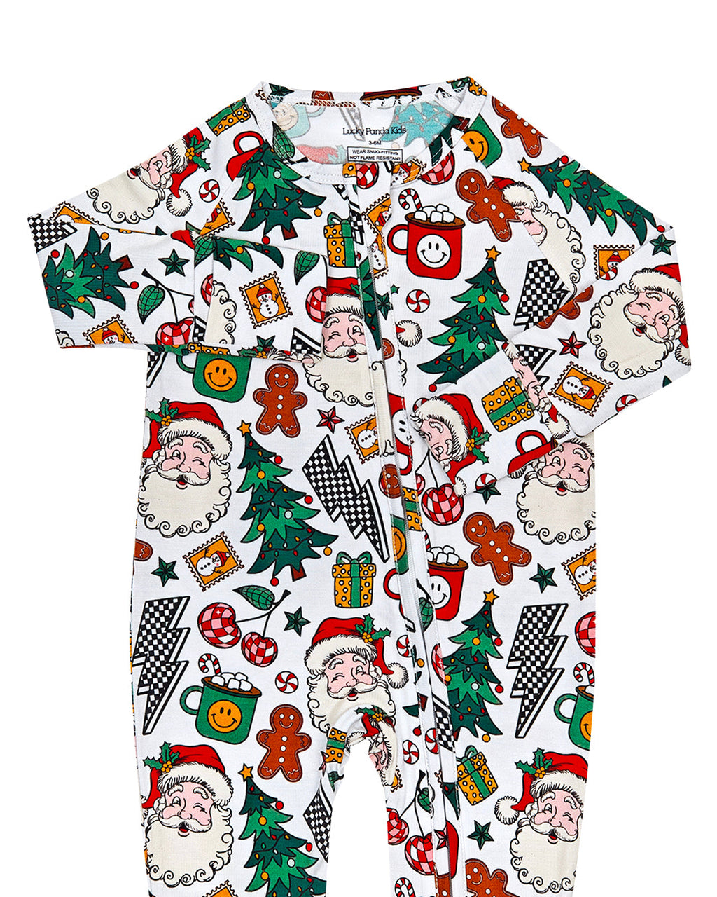 Bamboo Zip Romper | Christmas Vibes