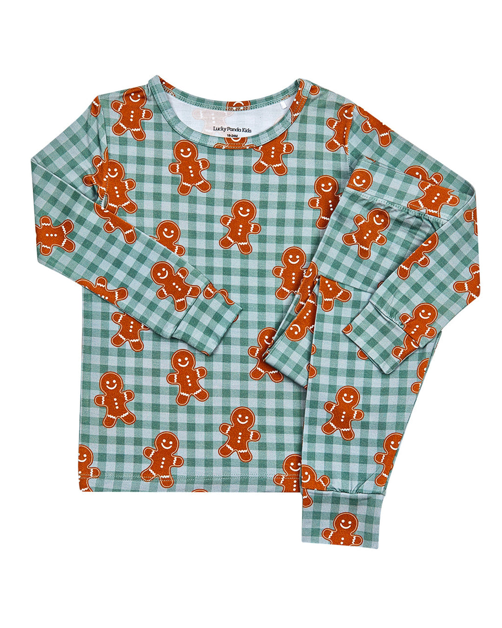 Bamboo Two Piece Set | Gingerbread Gingham