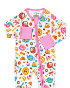 Bamboo Zip Romper | Breakfast Whimsy