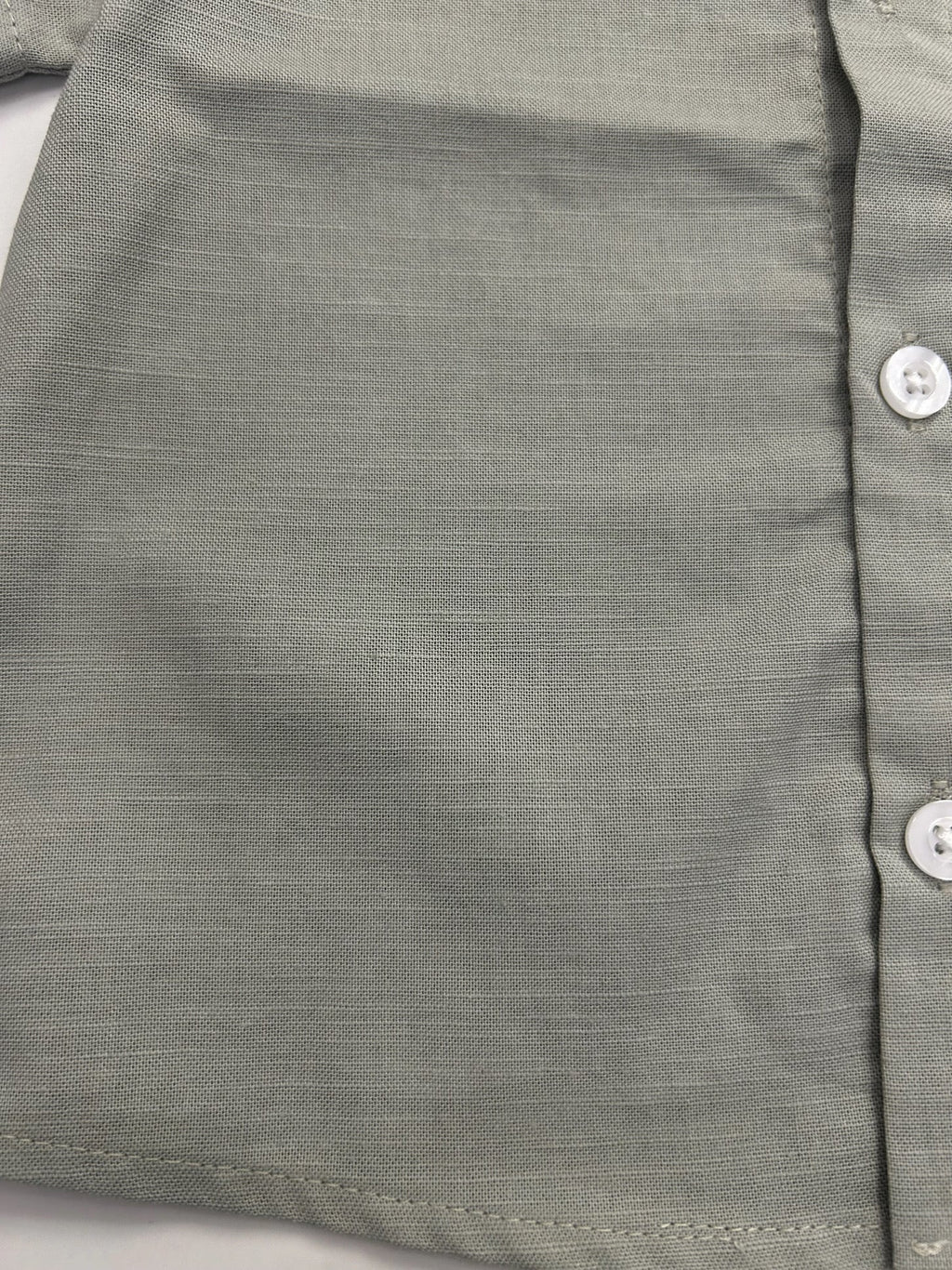 Sage Green Two-Piece Boys Linen Summer Set – Loungewear for Kids