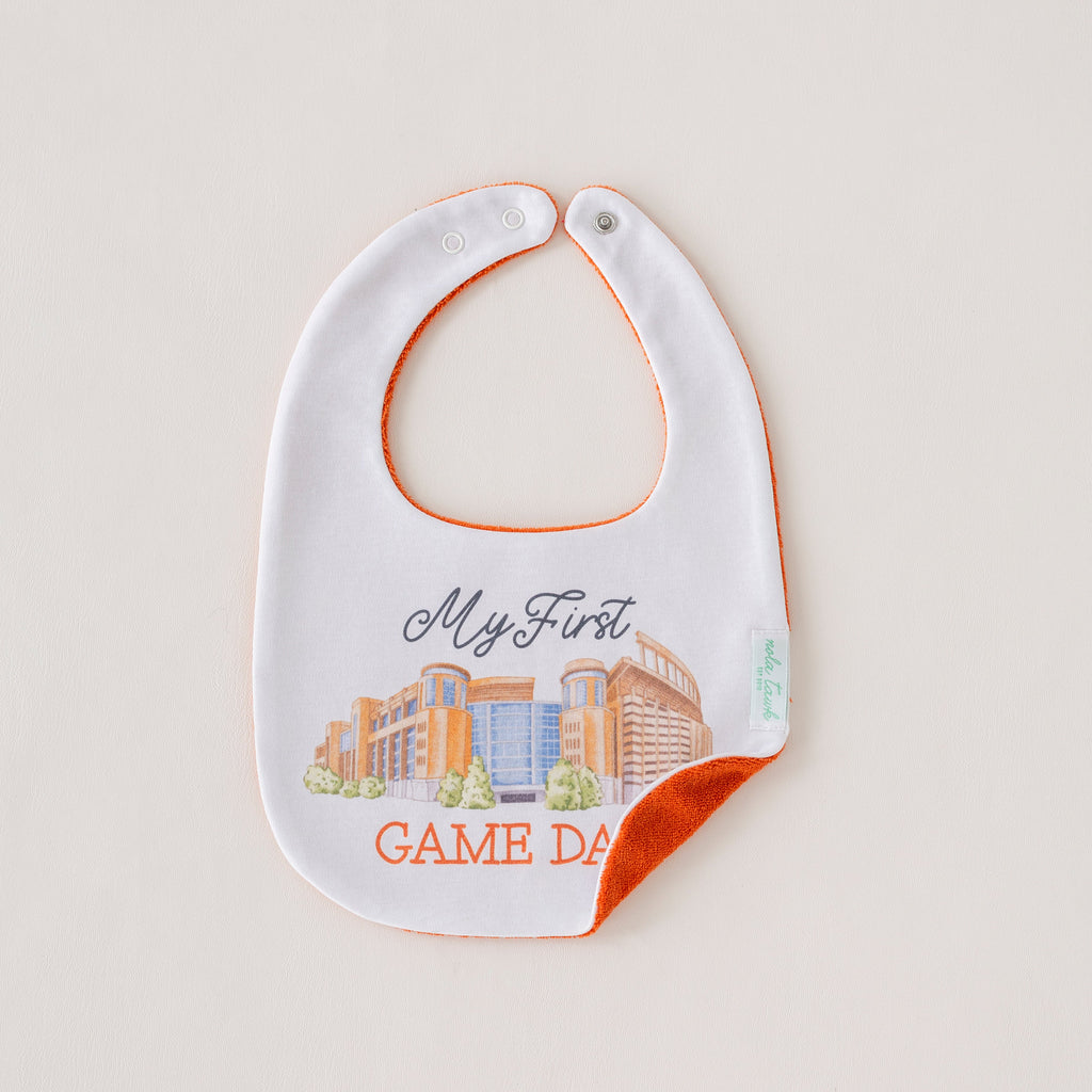 My First Game Day - Texas Organic Cotton Baby Bib