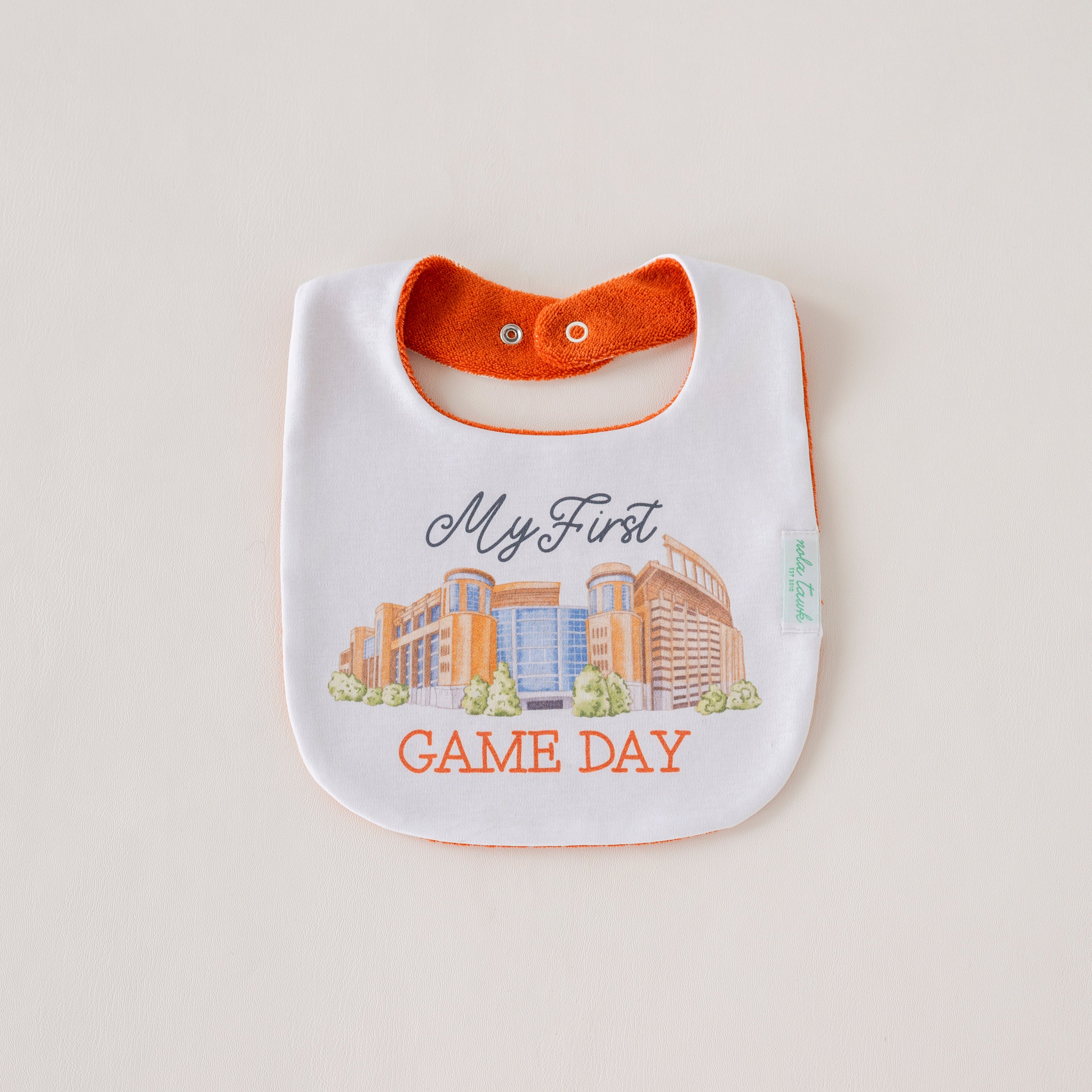 My First Game Day - Texas Organic Cotton Baby Bib